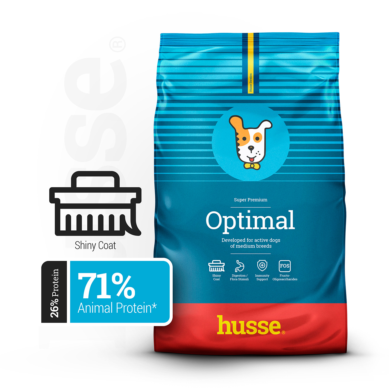 Optimal, 12 kg | Complete & balanced nutrition for active dogs