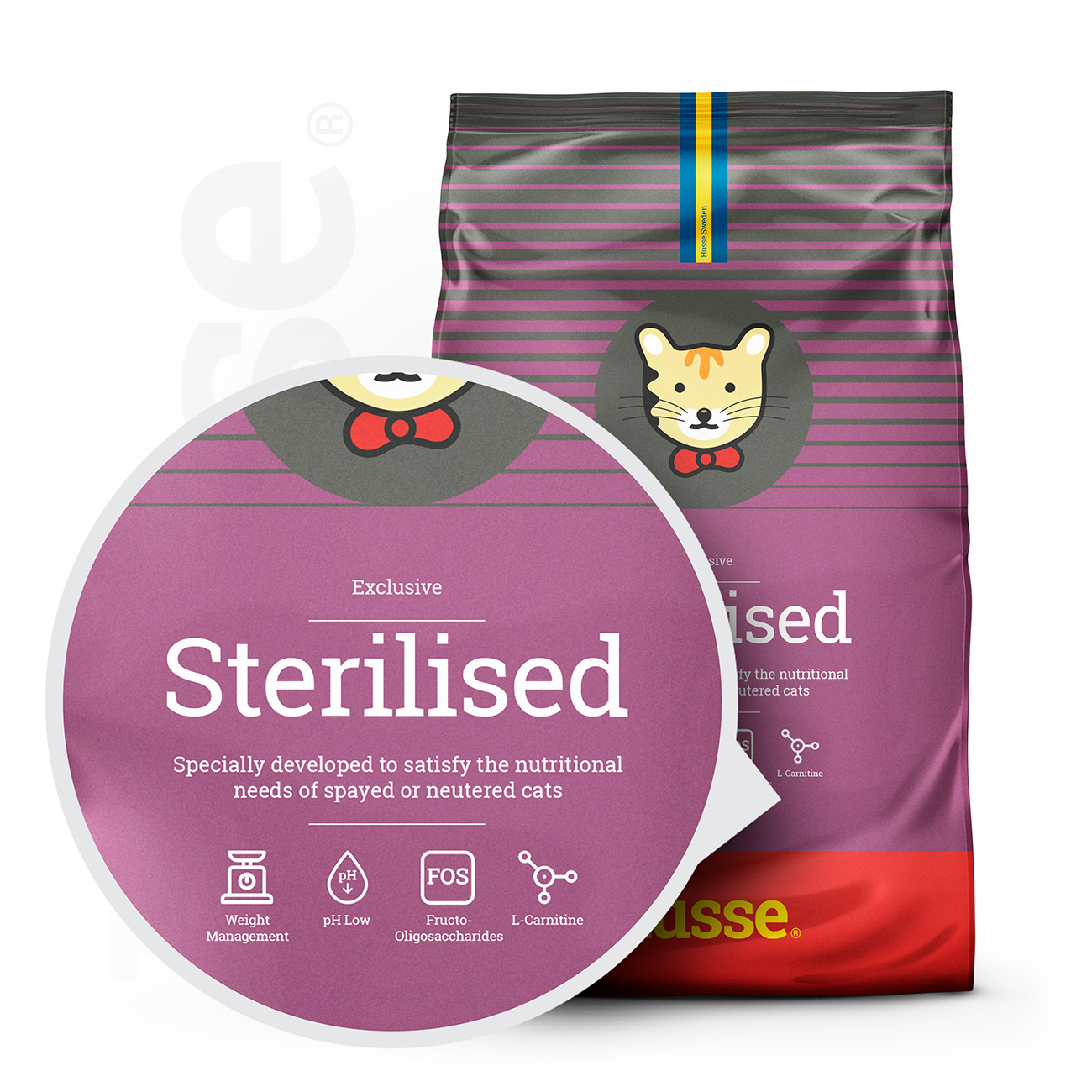 Exclusive Sterilised, 2 kg | Dry food made to satisfy a sterilised cat’s unique nutritional needs