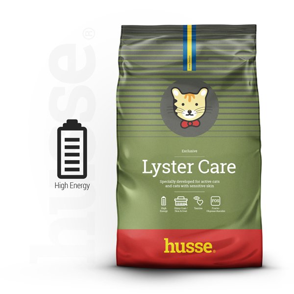 Exclusive Lyster Care, 2 kg | Kibbles for active cats or cats with sensitive skin & coat