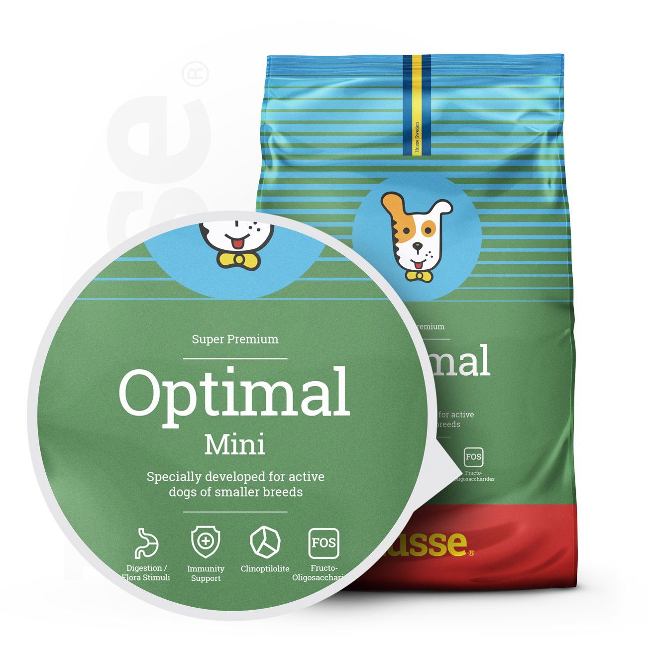 Optimal Mini, 2 kg | Gluten free dog dry food designed to meet high energy needs