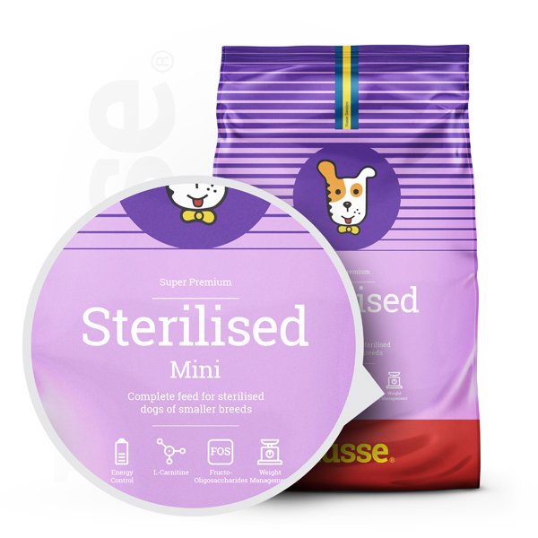 Sterilised Mini, 2 kg | Complete nutrition with high protein for body condition maintenance