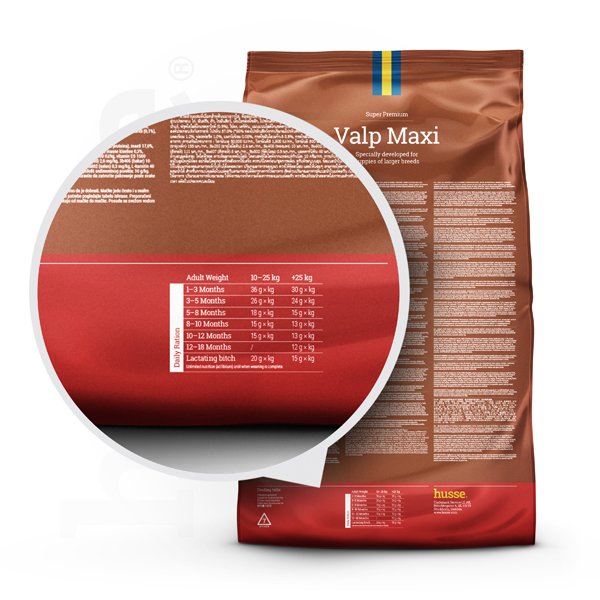 Valp Maxi, 15 kg | Dry food that supports the developmental needs of large breed puppies