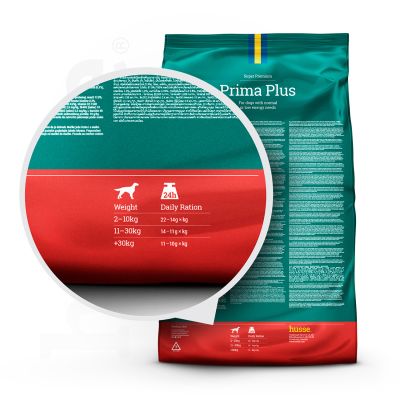 Prima Plus, 2 kg | Maintenance dog food with moderate fat & calorie content