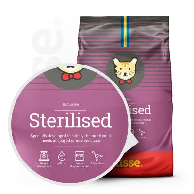 Exclusive Sterilised, 2 kg | Dry food made to satisfy a sterilised cat’s unique nutritional needs