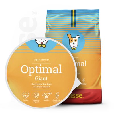 Optimal Giant, 12 kg | Balanced dry food for dogs of large breeds