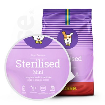 Sterilised Mini, 2 kg | Complete nutrition with high protein for body condition maintenance