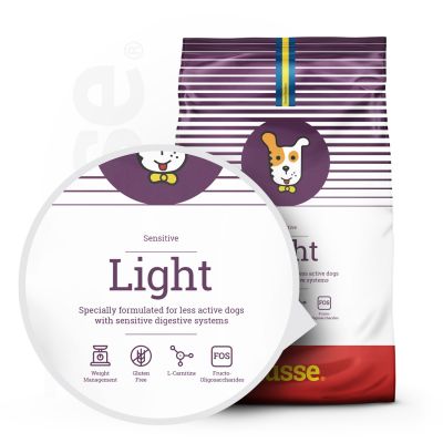 Sensitive Light, 12.5 kg | Gluten free dry food with moderate energy content for optimal weight control