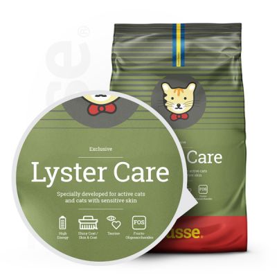 Exclusive Lyster Care, 2 kg | Kibbles for active cats or cats with sensitive skin & coat